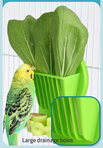 Bird Parrot Feeder Cage Fruit Vegetable Holder Vegetable Rack Pet Food Hanging Feeder Parrot Fruit Hanging Containers for Cage