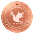 Yeomi Bird Bath Copper Disk, 99.9% Pure Copper with Triple-Point Support, 4 Inch 0.6mm Thick Copper Plate for Bird Bath, Outside, Chemical-Free Natural Water Cleaner, All-Season Use - color: 1Pack