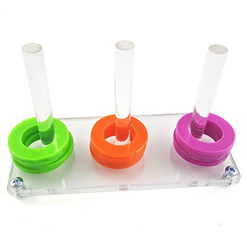 Hypeety Bird Parrot Brice Educational Training Building Block Toy Parrot Intelligence Toy Chew Toy for Macaw Budgies Parakeet Cockatoo African Greys - color: Collective Toy
