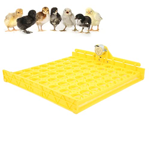 Zerodis Automatic Egg Turner, 110V Swing Around 45 Degrees to Turn The Egg Tray Egg Hatching Tray 56 Eggs Fully Automatic Incubator(Below 110V) - color: Below 110v