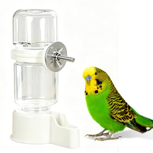 Bird Water Dispenser Plastic Bird Cage Hanging Drinking Device | 1 PCS Pet Bird Automatic Water Dispenser for Birds Love Birds Canary Easy to Install