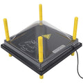 Chick Brooder Heating Plate & Anti-Roost Cone Set - Warms Up to 20 Chicks - 22 Watts (12x12)