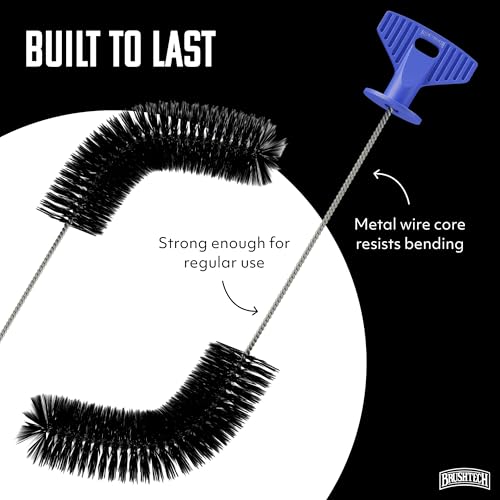 Brushtech Hummingbird Feeder Brush - Flexible Reach & Comfort Grip | Rust-Resistant Feeder Brush with Flexible Wire & Ergonomic Grip - Reaches Deep into Narrow Feeders for Easy Cleaning - style: Single Head