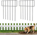 10 Pack Animal Barrier Fence, 17 Inch(H) X 10 Ft(L) Decorative Garden Fencing for Garden. | Fence Gap Blocker, Hard and Rustproof, Easy to Install - size: 17'' (H) X 10' (L)