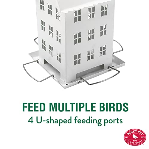 Perky-Pet WFH001 2 Farmhouse Wild Bird Feeder, No Size, White (Pack of 2) - size: No Size (Pack of 2)