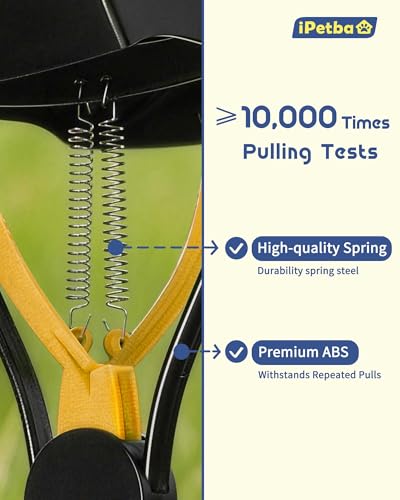 Large Dog Pooper Scooper for Yard, 32 inch Long Handle, No Bending - color: Sunrise Yellow