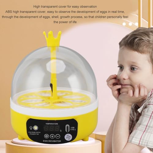 Egg Incubator with Manual Egg Turning & Humidity Control, Incubators for Hatching Eggs, Poultry Incubator for Chicken Duck Goose Quail Bird Eggs, for Kids (Manual)