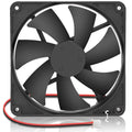 GDSTIME 24V 140mm x 25mm Fan 2 Pin, 140x140x25mm Brushless DC Cooling Fans | for PC Case, Power Supply, 3D Printer Motherboard Cooling - size: 140x25mm