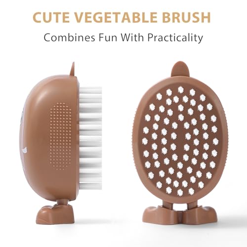 Mushroom Egg Cleaning Brush Cleaner, Vegetable Brush Scrubber for Food | Cute,Washing Veggie to Clean Mushrooms - color: Mushroom