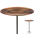 Good Directions Ripples Bird Bath on Garden Pole 18" - style: Ripples