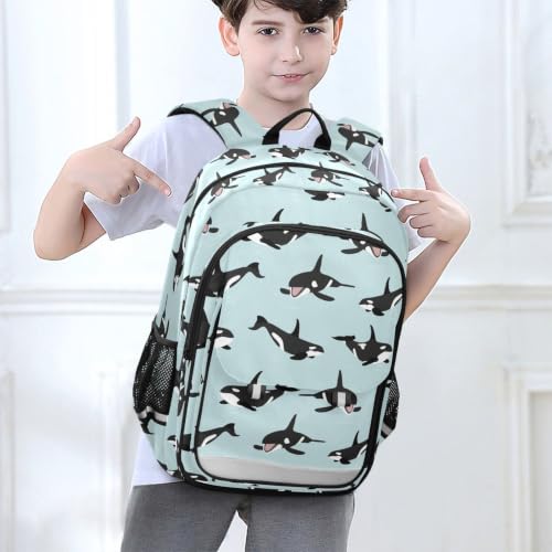 Kids Backpack Elementary Middle School Bags for Boys Girls | Travel, Daypack, Lightweight, Waterproof, with Reflective Strip - color: Multi 11