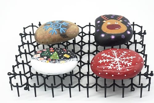 12 Pack Plastic Paint Drying Rack for Rock and Easter Egg Crafts