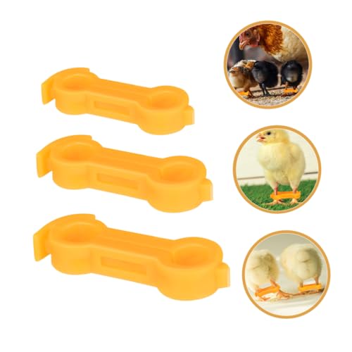 Toddmomy 15pcs Chick Leg Correction Bands PVC Splay Leg Fix for Chicks Quails Ducks Parrots Durable and Reusable for Poultry