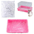 50 Pcs Disposable Rabbit Cage Liner Litter Box Liners Pet Tray Film Bags | Quick Cleanup Leak-Proof Small Animal Toilet Plastic Film Cover for Guinea Pig Bunny Bird Chinchilla - size: Jumbo