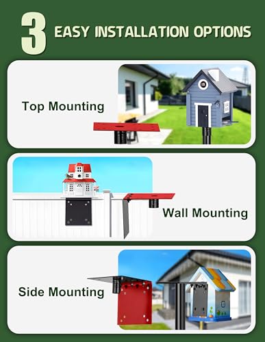 Bird House Pole, 1 Pack 109 Inch Metal Bird Feeder Pole for Outdoor, with 5-Prong Heavy Duty Base for Birdhouse Mounting, Weather Station - size: 109 inch