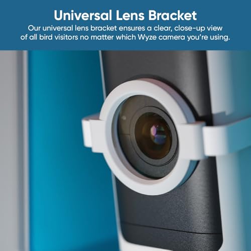 Wyze Bird Feeder Camera Case with Macro Lens (Blue) | Macro Lens Included; 5 Diy Mounting Methods; Weatherproof Cam Shield; Universal Wyze Compatible - color: Blue