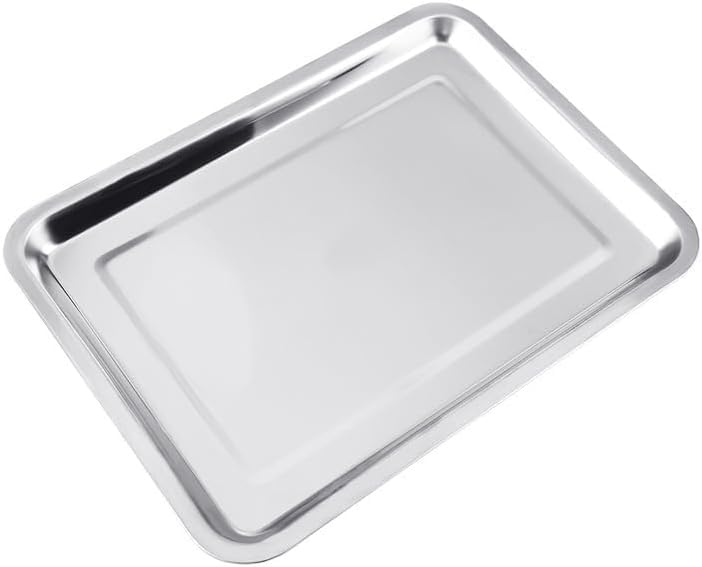 Metal Tray for Bird Backpack Carrier, Metal Square Plate to Place Interior of Small Bird Carrier Cage Backpack, Easy to Clean and Washable by Water, Silver