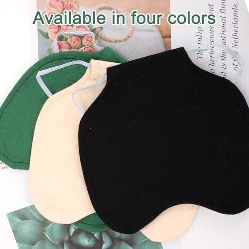 3pcs Chicken Saddle for Hens, Protective Hen Aprons Chicken Back Cover, Soft Feather Protector Accessories (Green, Black, Khaki)