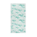 senya Funny Whales Green Hand Towel Ultra Soft Luxury Towels for Bathroom 30"x15" - color: Multi 5