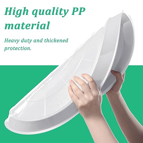 Eccliy 6 Pack Plastic Plant Saucer Heavy Duty Planter Saucers Large Plant Pot Saucers Plastic Water Trays for Indoors and Outdoors Flower Plant Plant Drip (White,25 Inch) - color: White, size: 25 Inch, style: Round