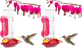 Perky-Pet 455-2 Mounted 445-2 Glass Window Hummingbird Feeder, Red – 14 oz (Pack of 2) - size: (Pack of 2)