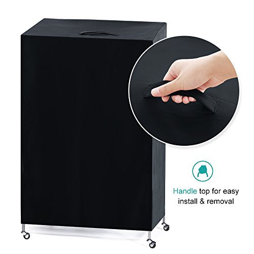 PONY DANCE Pets Product Universal Birdcage Cover Blackout & Breathable Birdcage Cover for Pets' Good Night, Small, Black, 21 Inches L x 21 W x 28 H - color: Black, size: 21.0"L x 21.0"W x 28.0"H