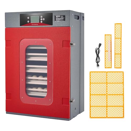 VEVOR 400 Egg Incubator, Poultry Incubator Cabinet with Automatic Eggs Turning, Temperature & Humidity Control, Heating & Cooling Egg Hatcher, Commercial Incubators for Hatching Chicks Ducks Goose - size: 400 Eggs