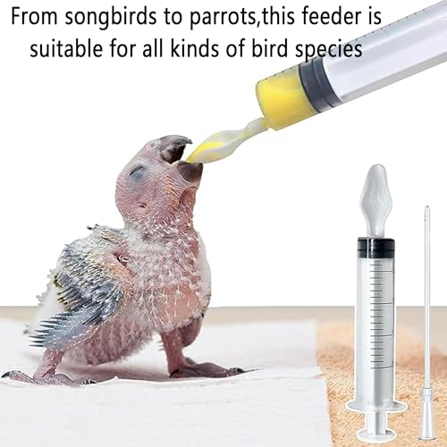 8 pcs Bird Feeding Syringe Set,Small Bird Pet Parrot Feeder Tubes | Measuring Cup,for Reusable,Milk Water,Liquid Food,Suitable for Parakeets,Cockatiels,Amazon Grey Parrots,Cockatoos,Macaws - color: #2