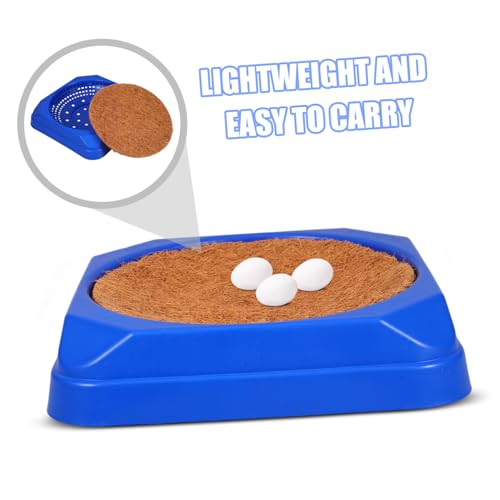 VICASKY 5sets Pigeon Nest Bowls Plastic Breeding Nest Soft Mat for Comfortable Hatching Environment Supports Natural Nesting Behavior for Racing Pigeons and Birds