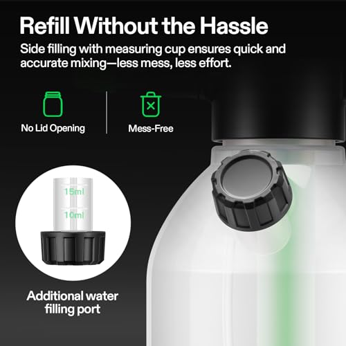 VIVOSUN 70oz Pump Sprayer, Portable Water Spray Bottle | for Spraying Plants, Flowers, Weeds and Cleaning, Hand Pump with Side Filling Port, Measuring Cup, Adjustable Nozzles - size: 70oz