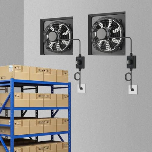 12 Inch 720 CFM Wall Window Mount Exhaust Fan, 1460 RPM Adjustable Speed Industrial Vent Fan