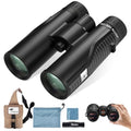 Premium ED HD Binoculars 10x42 for Adults, Waterproof & Fogproof with Magnesium Alloy Body, BAK4 Prism - High Power Binoculars for Bird Watching, Hunting, Travel & Outdoor Sports, Compact - size: ED10X42