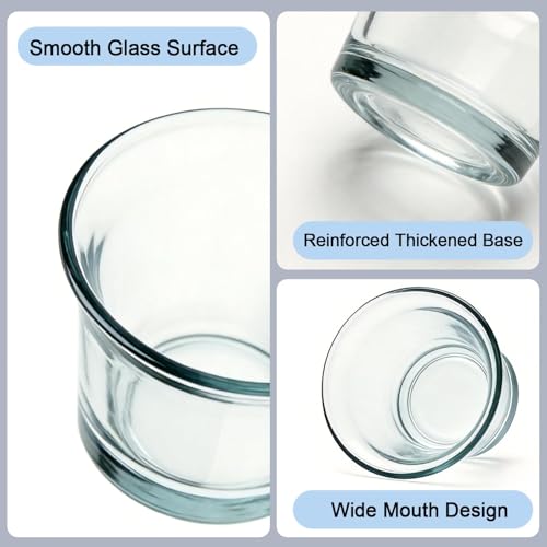 4Pcs Glass Bird Feeder Cups, Hummingbird Replacement Bowls, Oriole Jelly Containers, 2026 Upgrade Weather Resistant for Outdoor Garden Balcony Patio, Hanging Design for Goldfinches