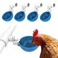 Lil'Clucker Large Automatic Chicken Waterer Cups and 1/2" PVC Tees - Chicken Water Feeder - Suitable for Chicks, Duck, Goose, Turkey and Bunny - Poultry Water Feeder Kit (Blue, 5-Pack) - size: 5-Pack
