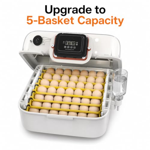 4-Pack Replacement Support Bars for Maticoopx 30 Egg Incubator | Upgrades to 5-Basket Capacity for Automatic Turning System