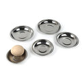 esowemsn 10PCS Stainless Steel Sauce Dishes Mini Appetizer Serving Plates 4inch Round Seasoning Dishes Sushi Dipping Bowl for Home Kitchen Restaurant - size: 10cm