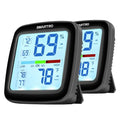 SC42 Professional Digital Hygrometer Indoor Thermometer 2 Pieces | Room Humidity Gauge Pro Accuracy Calibration