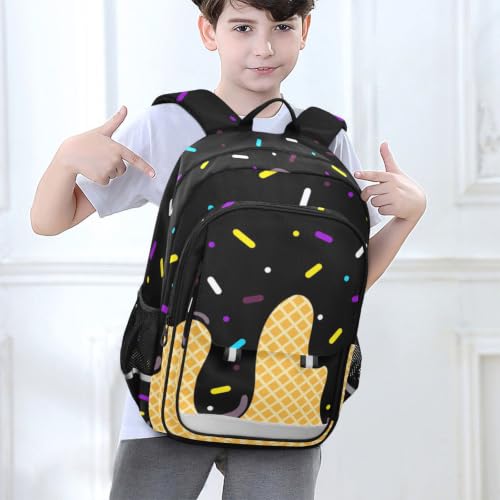 Kids Backpack Elementary Middle School Bags for Boys Girls | Travel, Daypack, Lightweight, Waterproof, with Reflective Strip - color: Multi 1