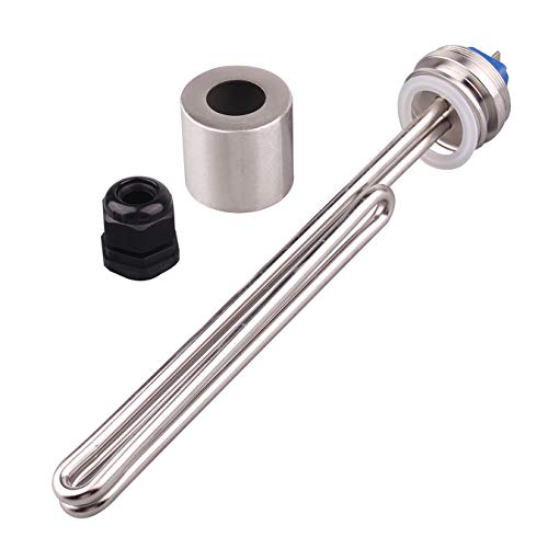 DERNORD 1.5" Inch (OD50.5mm) Tri-clamp Foldback Heating Element Stainless Steel Immersion Water Heater (240v 4500w) - size: 240V 4500W