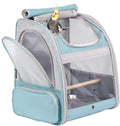Bird Backpack Carrier with Stand Perch, Bird Travel Backpack for Hiking, Airline Approved Green Bird Backpack - color: Green