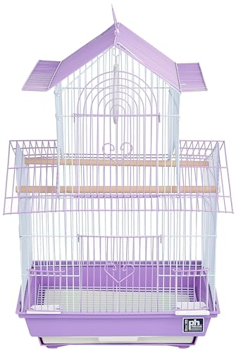 Prevue Hendryx SP1720-3 Shanghai Parakeet Cage, Lilac and White - color: Pink