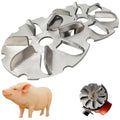 Stainless Steel Pig Hair Removal Tool - Electric Scraper for Livestock | 2 Pack Labor-Saving Scraper Disc, Dehairing Machine, Heavy-Duty Farm Hog Scraping Tool, for Pigs, Cattle, Sheep, Horses