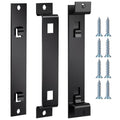 Blulu 2 Sets Bird House Hanger Bracket Stable Rust Proof Galvanized Steel Mounting Bracket for Securing Bird Houses Nesting Boxes Feeders, Quickly Remove for Cleaning (Black) - color: Black