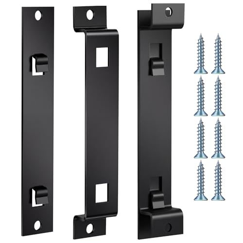 Blulu 2 Sets Bird House Hanger Bracket Stable Rust Proof Galvanized Steel Mounting Bracket for Securing Bird Houses Nesting Boxes Feeders, Quickly Remove for Cleaning (Black) - color: Black