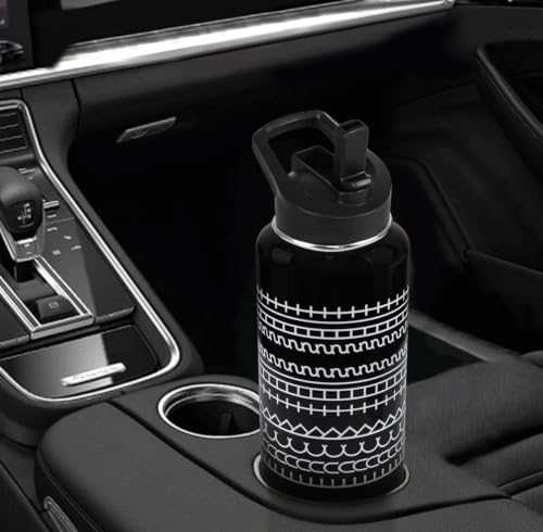 Hidden Message Water Bottle Funny F This S Mug Gag Christmas White Elephant Gifts for Work Bestie,Friends,Coworkers Travel Thermal Double Walled Vacuum Insulated Bottle Cup Leak Proof Tumbler-32 oz - color: hidden message black