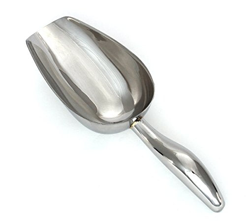 12 oz Stainless Steel Scoop, 10” L x 3.3” W | for Ice, Dog & Cat Food, Popcorn, Coffee, Candy, Sugar, Flour, Dry Goods, etc. - size: 12 oz Scoop