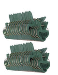 Plant Clips 40 Piece Green Gentle Gardening Plant & Flower Lever Loop Gripper Clips, Tool for Supporting or Straightening Plant Stems, Stalks, and Vines, Garden Clips, by RamPro - size: 40 pc