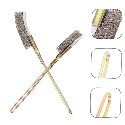 2Pcs Bird Cage Cleaning Brush Extra Long Handle Brushes for Easy Cleaning of Bird Cages Pet Cages Bird Nests Durable Scrub Brushes