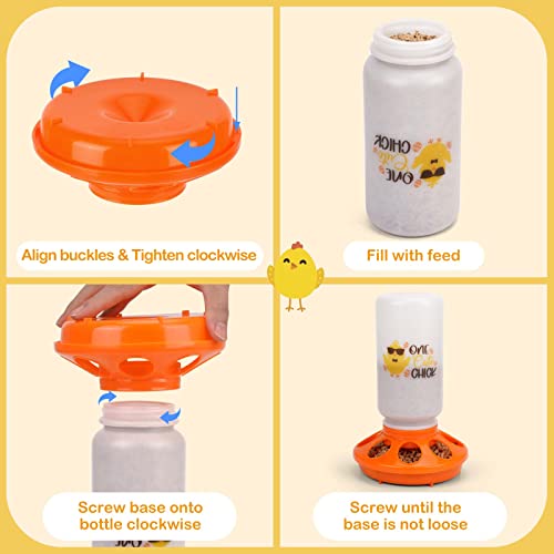 TGEYD Chick Feeder and Waterer Set – Automatic 1L Chicken Feeder and Waterer for Baby Chicks, Ducks, and Quail – Brooder Starter Kit & Chicken Coop Accessories