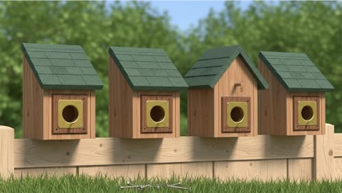 Bluebird House Predator Guard,Metal Birdhouse Guard,Bird House Hole Protector Guard for Eastern Bluebird Box 1 1/2 Inch Opening